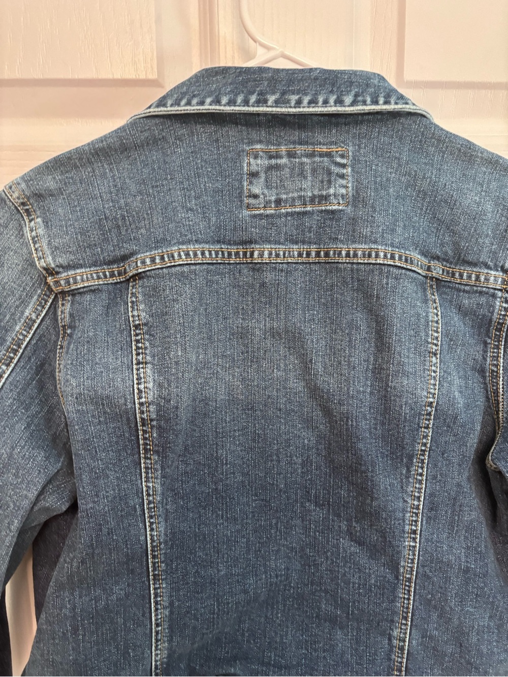 LOFT Indigo Blue Denim Jacket with Button Front - Picture 10 of 11